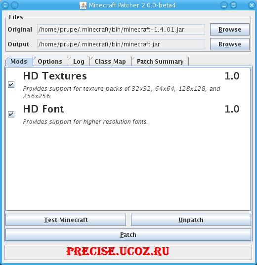 Скачать [1.0.0 / 11w49a][update 12/8] MCPatcher HD fix 2.2.3 бесплатно