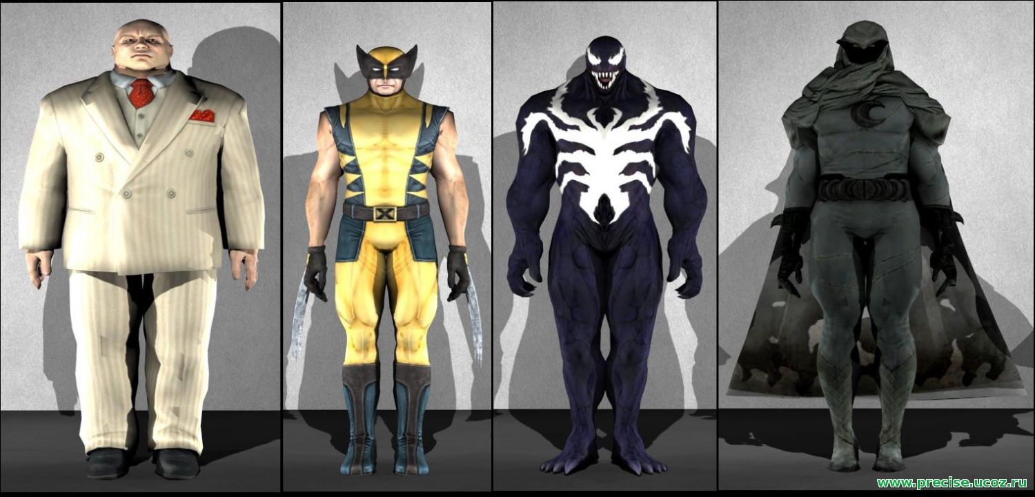 Набор скинов Marvel Pack (контр-террористы) для CS:S
