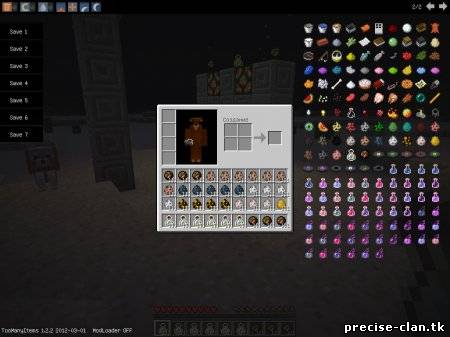 Скачать TooManyItems для minecraft 1.3.2 бесплатно