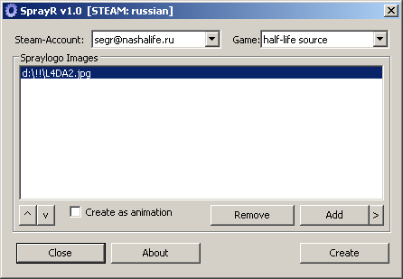 Утилита для создания собственных спреев в L4D