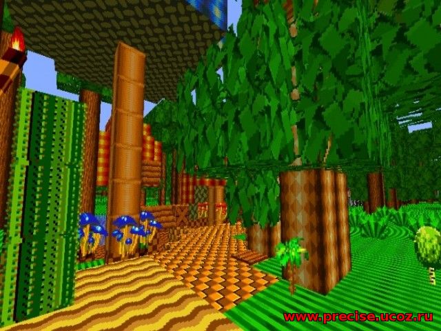 Скачать Sonic the Hedgehog - Old School для minecraft бесплатно