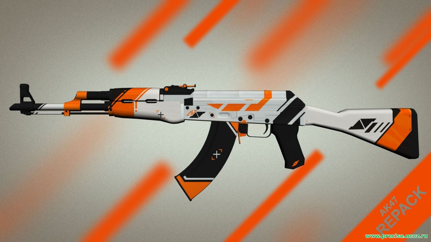 МОДЕЛЬ ОРУЖИЯ AK47 ASIIMOV (АЗИМОВ) ДЛЯ CS:GO